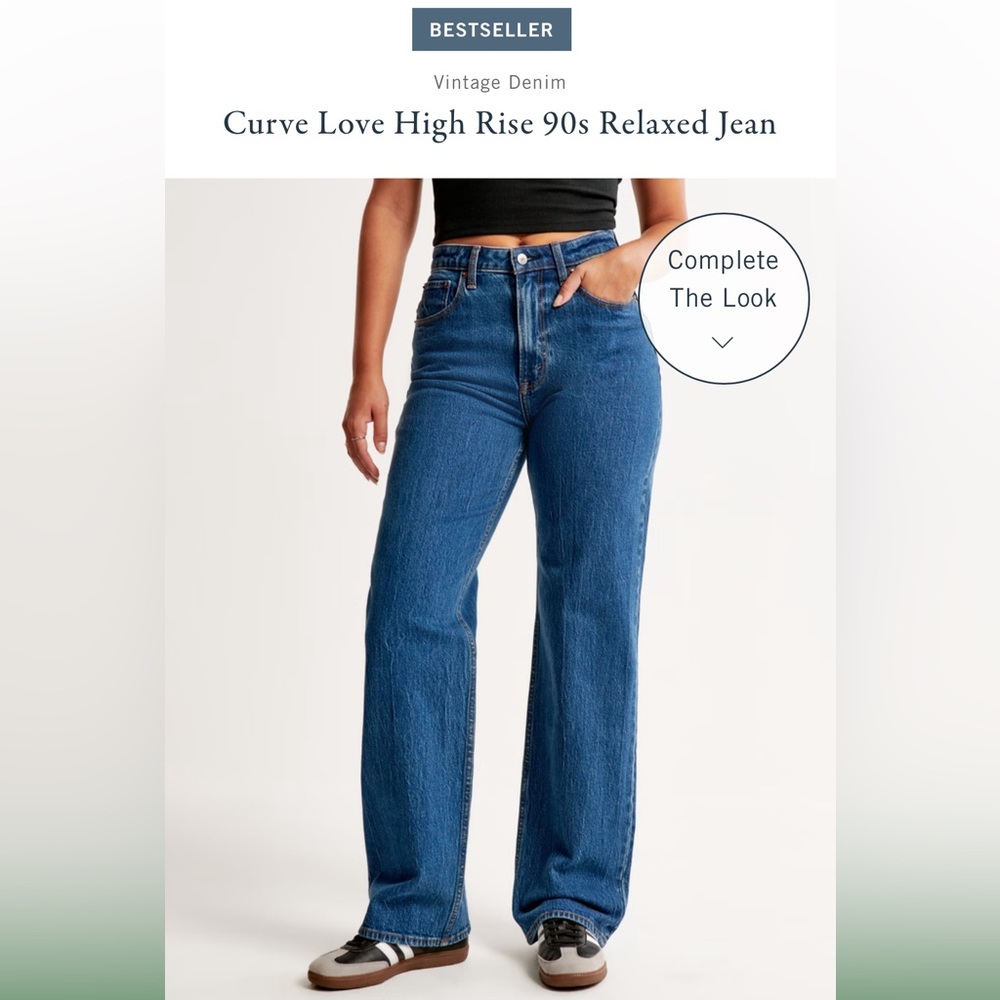 Abercrombie Curve Love High Rise 90s Relaxed Jean